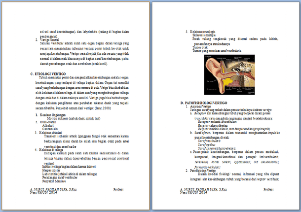 Contoh Makalah Askep Vertigo Contoh Makalah Docx