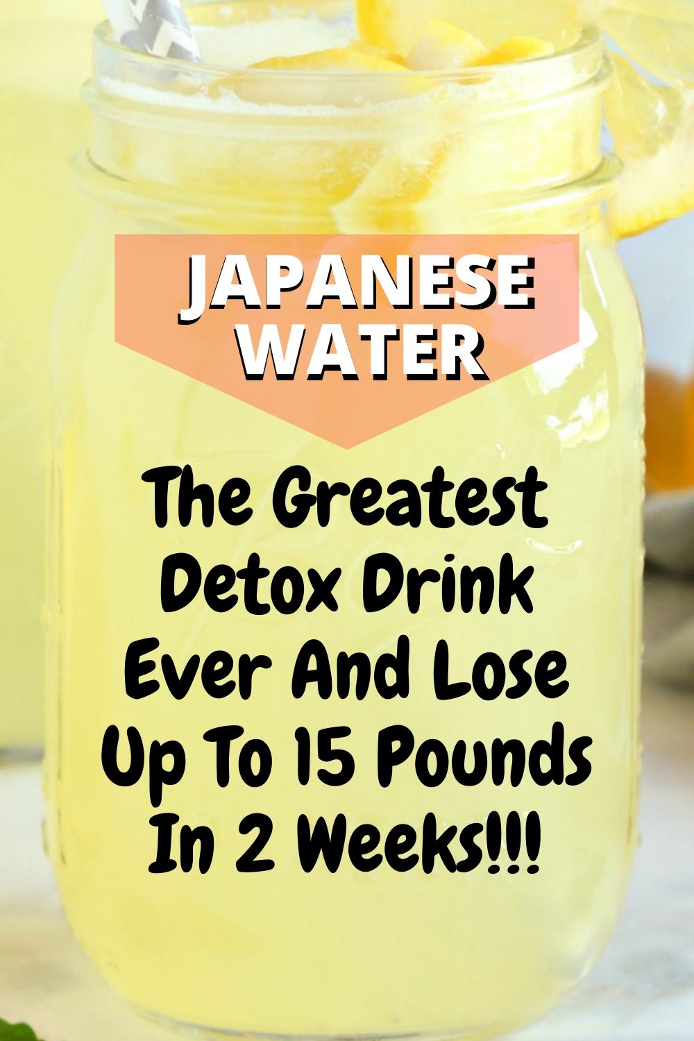 Japanese Water The Key To Burn All The Fat From The Waist, Back And