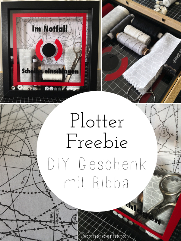 Schneiderherz: Plotterfreebie für einen vielseitigen Geschenkrahmen