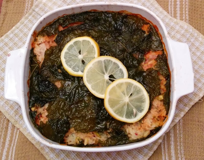 Stuffed Grape Leaves Casserole