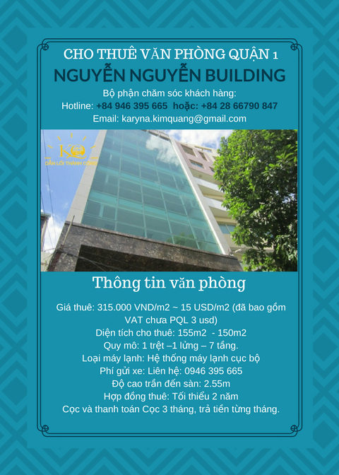 Văn phòng cho thuê quận 1 Nguyễn Nguyễn building