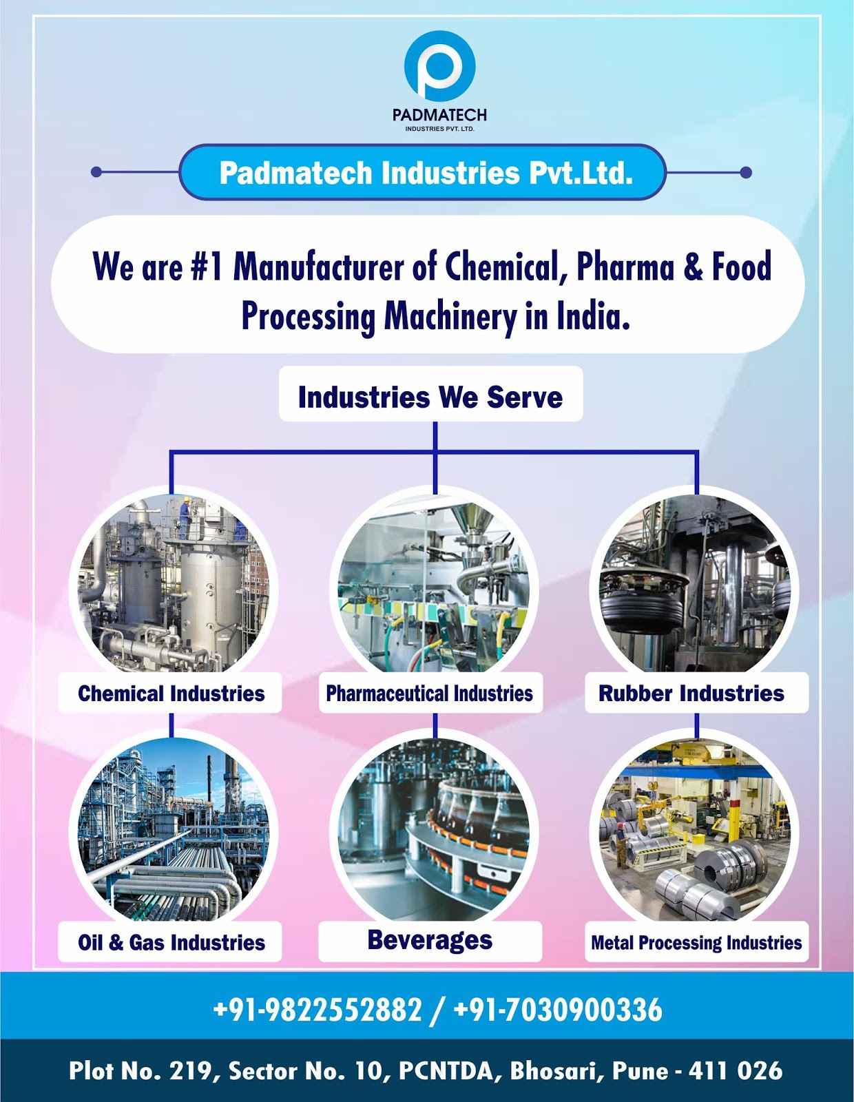 Padmatech Industries Pvt Ltd Chemical, Pharma & Food Processing