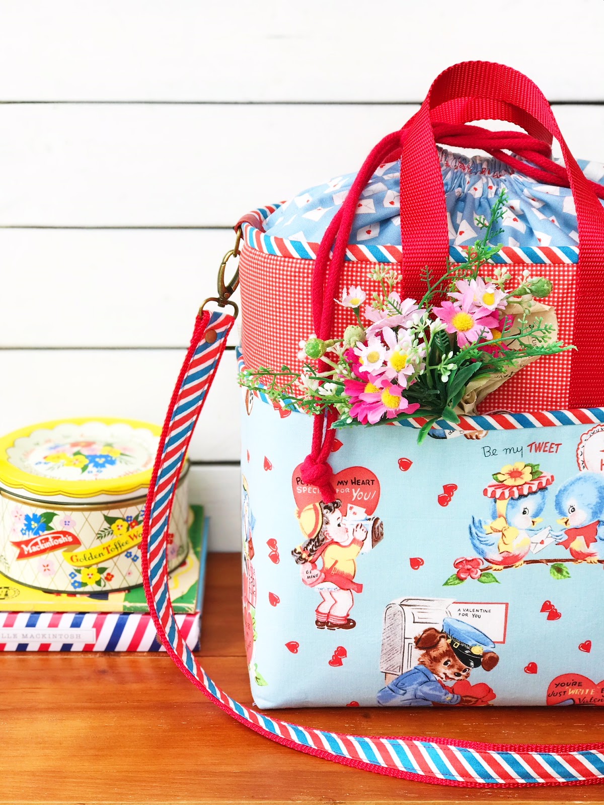 Cream Craft Love Letters Post Bag for Riley Blake Designs