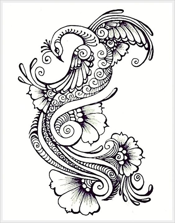 Tattoos Book: +2500 FREE Tattoo Designs: Peacock Tattoo Stencils