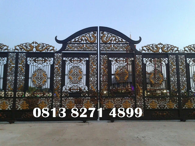 pintu garbang, besi tempa klasik,pintu gerbang klasik,gate,wrought iron,garbing,pintu masuk,gapura,