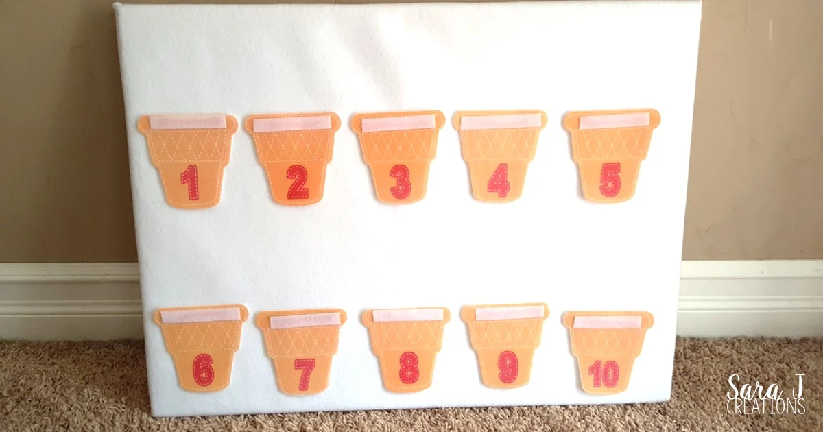 A fun and simple counting activity that is perfect for kindergarten or preschool.
