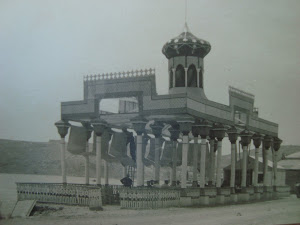 antiguo kiosko en la playa, años 30