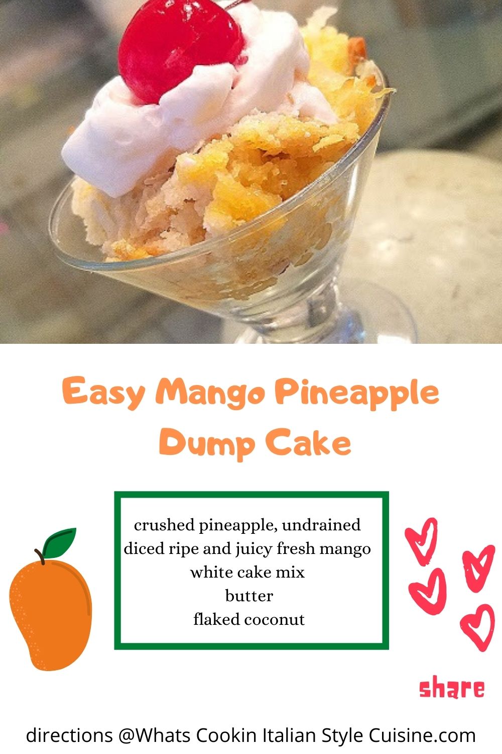 pin for later mango cake