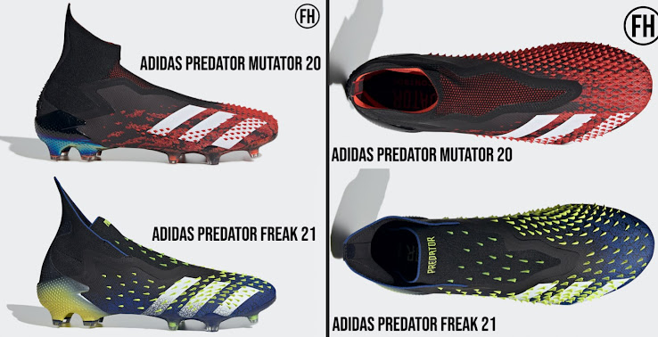 Adidas Predator 20+ vs Adidas Predator Freak 21+ Boots