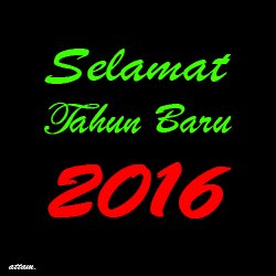 DP BBM Gambar Animasi Bergerak Selamat Tahun Baru 2016 Format GIF
