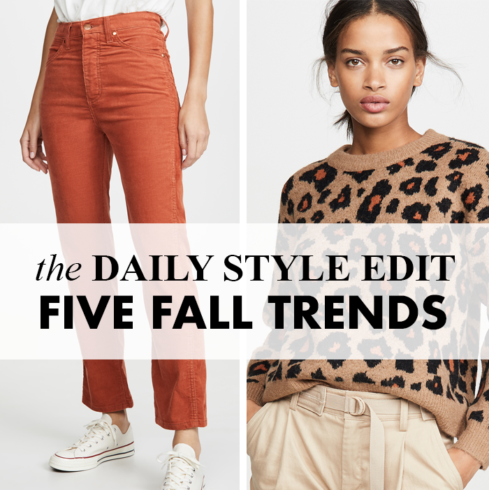 Daily Style Finds: The Daily Style Edit: Five Fall Must Have Trends
