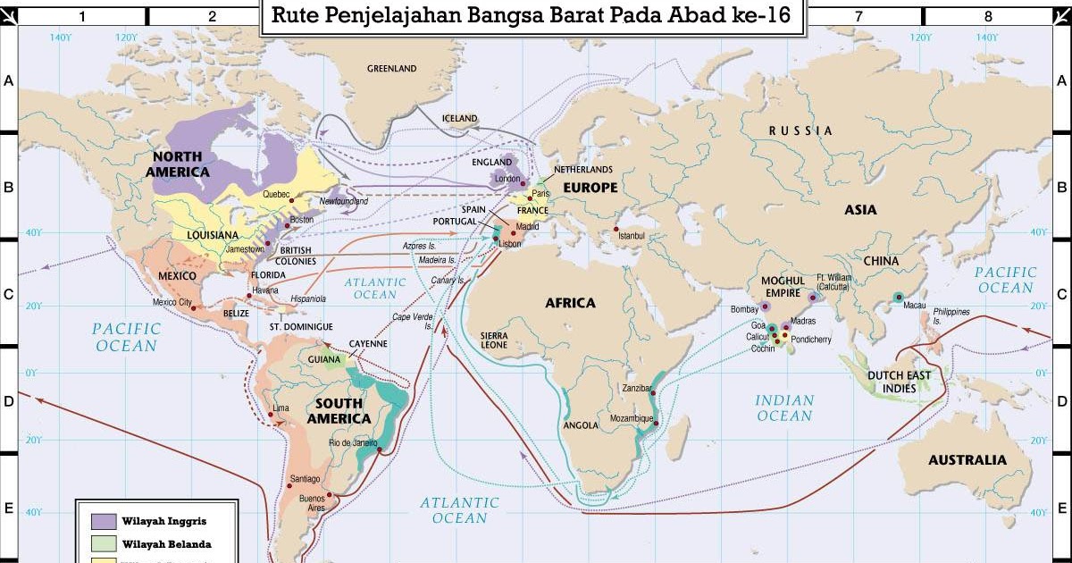 Rute Kedatangan Bangsa Barat Ke Indonesia Abad Ke 16