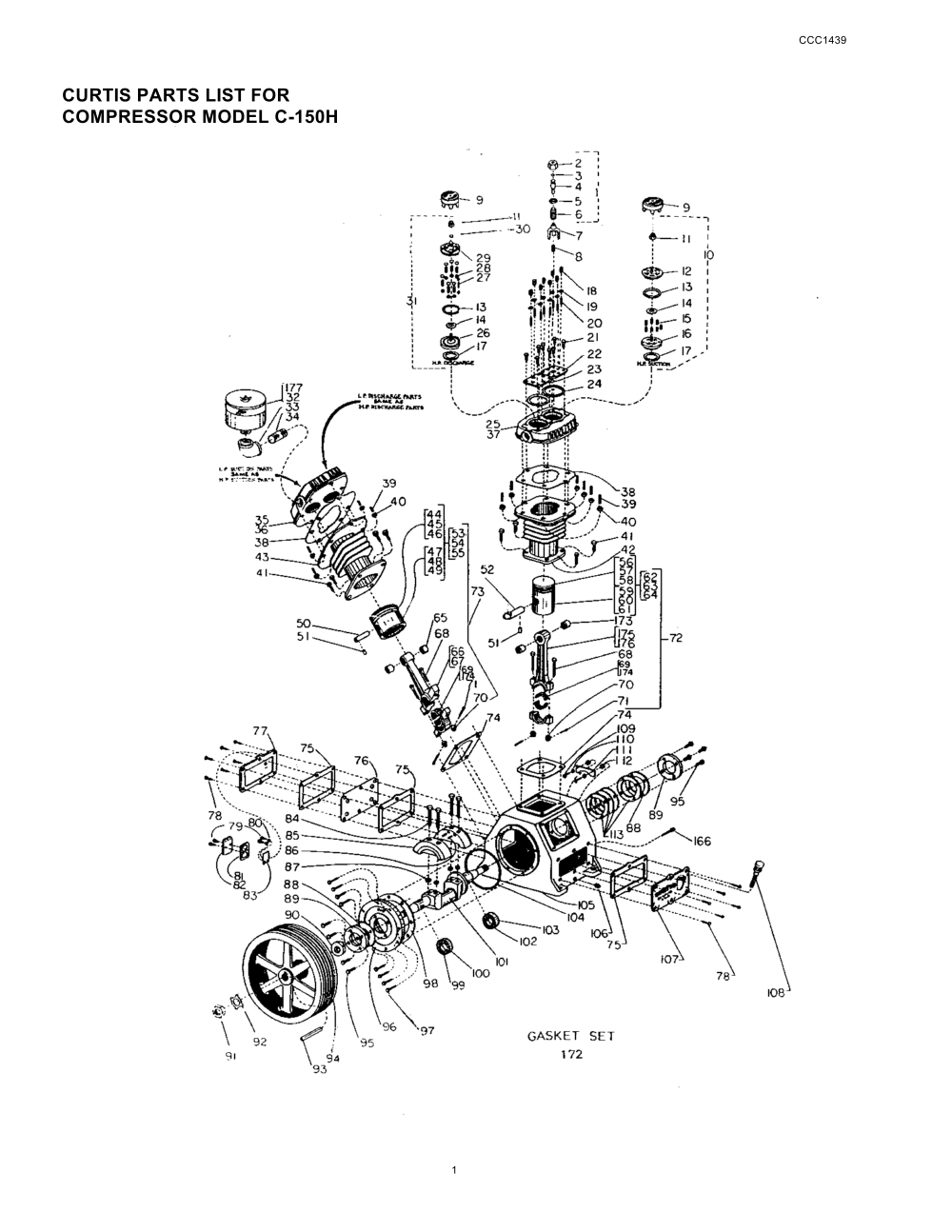 AIR COMPRESSOR SALES AND SERVICE FSCURTIS pumps, Curtis CR100 series