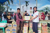 Berbagi Kasih, Karang Taruna Laras Muda Salurkan Bantuan Korba Banjir di Bolsel
