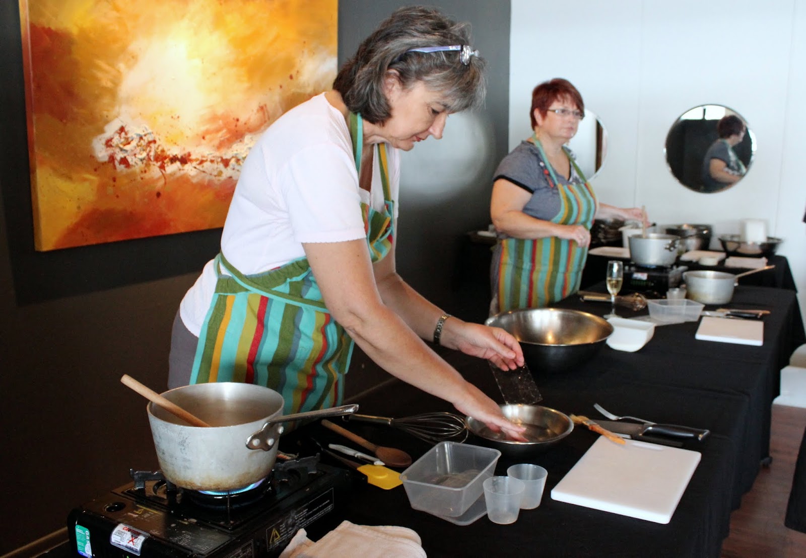Dessert cooking class, Focus by James, Springwood