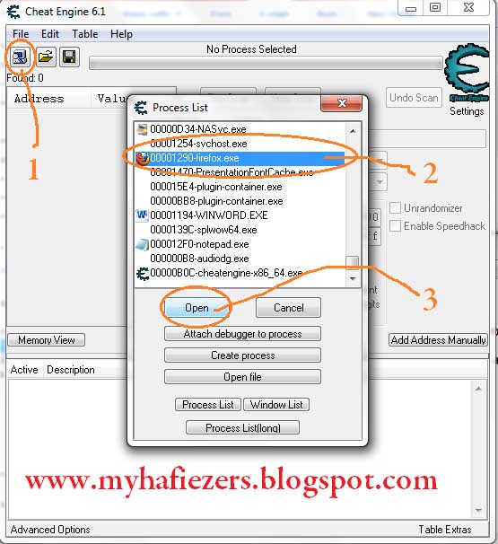Percepat Mozilla Firefox Dengan Cheat Engine Myhafiezers