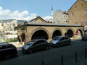 "Gazhusrevbegov Bezistan" enclosed market in Sarajevo Old Town.