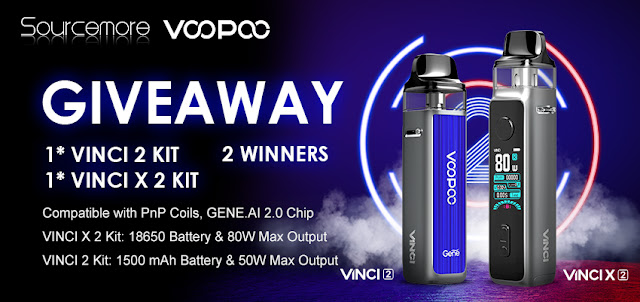 This is your chance to stock up on free VOOPOO VINCI 2 & VINCI X 2 Kit!