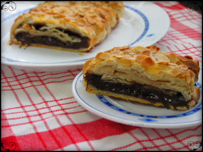 Trenza De Chocolate Con Almendras