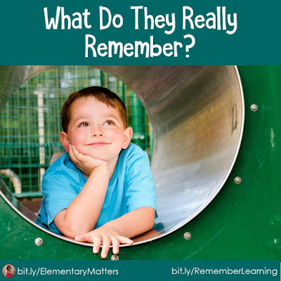 What do they really remember? This post explores my Day 100 tradition and discusses why the children remember it years later.