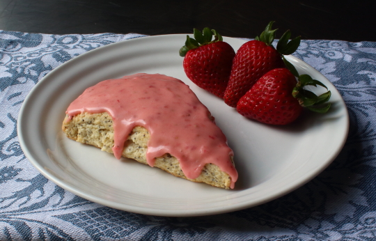 Food Wishes Video Recipes Lemon Poppy Seed Scone With Fresh Strawberry Glaze These Passed The Test Will You