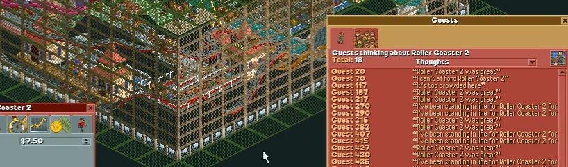 (스압주의) 롤러코스터 타이쿤 장인 - 킹무성