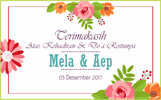  Desain  Undangan  Pernikahan  Aep Mela cdr  Download 