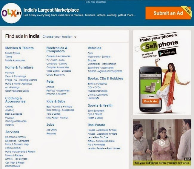 OLX.in Review Sell Any Used Items at Higher Price in India geekOmad