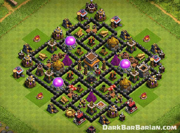 New Best Town Hall 8 Hybrid & Trophy TH8 Base Design Layout 2019.