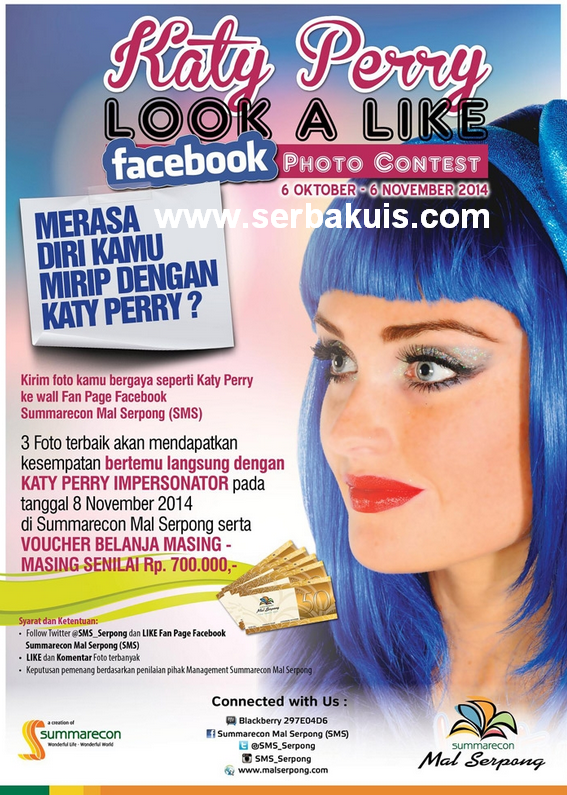Kontes Foto Berhadiah Ketemu Langsung Katy Perry Impersonator 