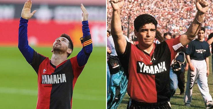 Messi Pays Tribute to Maradona by Wearing His Old Shirt Under Barça Shirt For Full Game - Footy Headlines