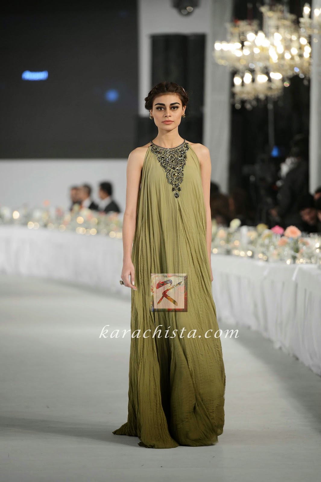 Sublime PFDC Swarovski Couture Sadaf Kanwal in Sublime Swarovski crystals ensemble