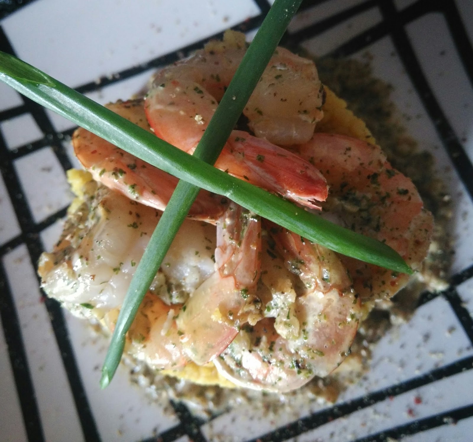Timbale de crevettes carottes et semoule du soleil