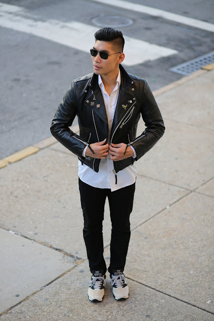 Levitate Style, Menswear Blogger, Leather Jacket pin streetstyle
