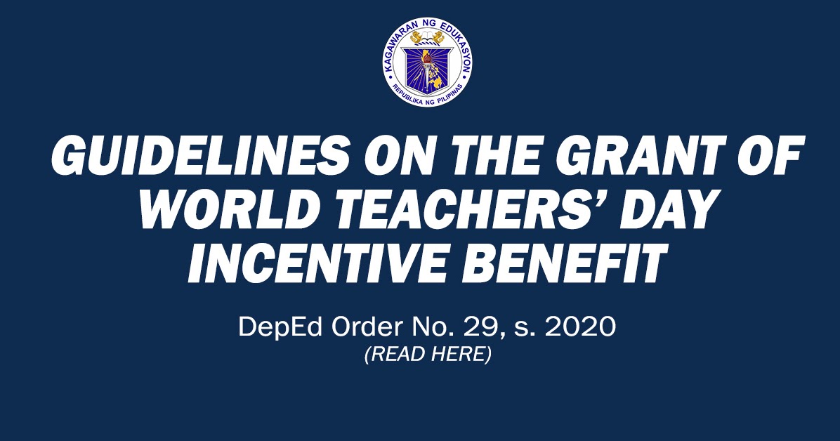 Guidelines on the Grant of World Teachers' Day Incentive Benefit