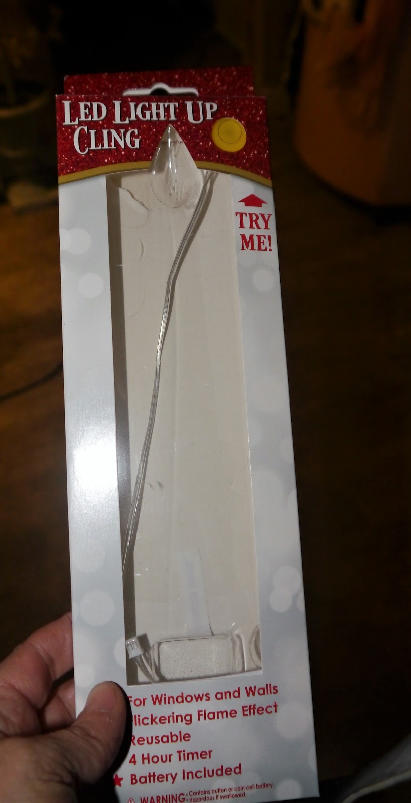 Suzy Homefaker Mr. Christmas Led Candle Window Clings