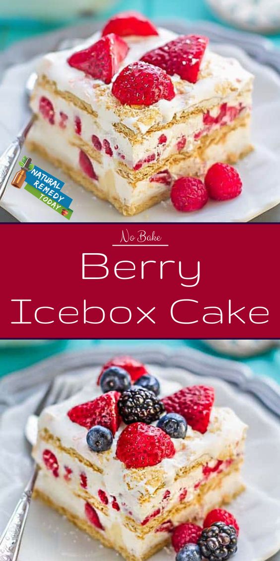 Delicious No Bake Berry Icebox Cake Quick And Easy! My Favorite Recipe
