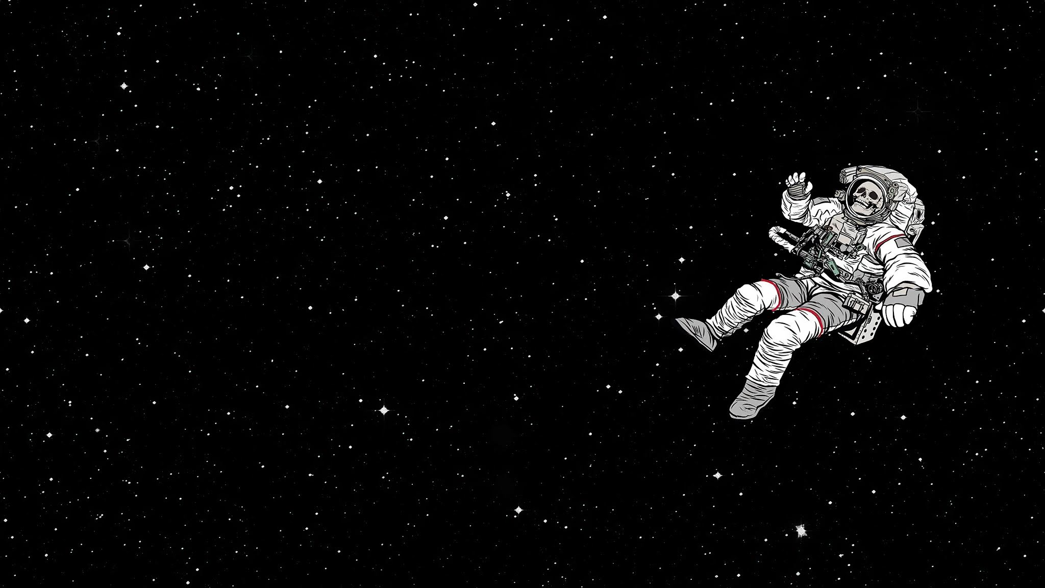 Astronaut Lost in Infinite Space Wallpaper - XFXWallpapers