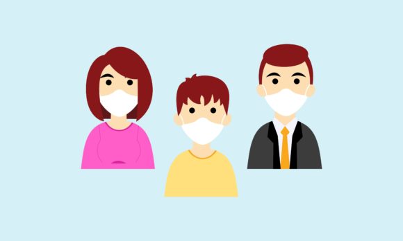 People in Medical Face Mask or Family - Graphics Files | Download Free ...