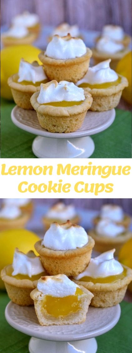 Lemon Meringue Cookie Cups