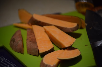 Chopping Sweet Potato
