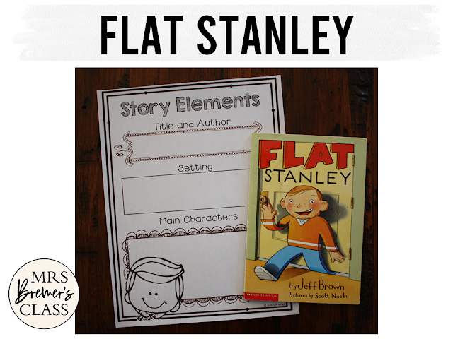 Flat Stanley book study unit Common Core literacy companion activities for 1st and 2nd