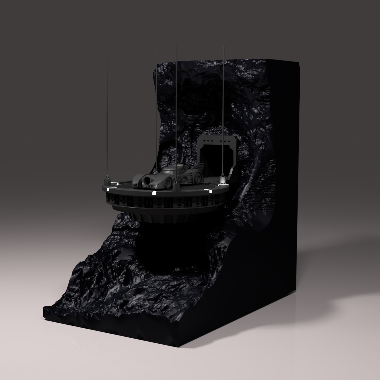Batman Diorama 3D print | The3Dprinting 3D print Dioramas, Models and Props
