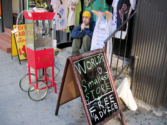 You can't turn down something for free and a trip to the World's Smallest Store will offer up some free advice.