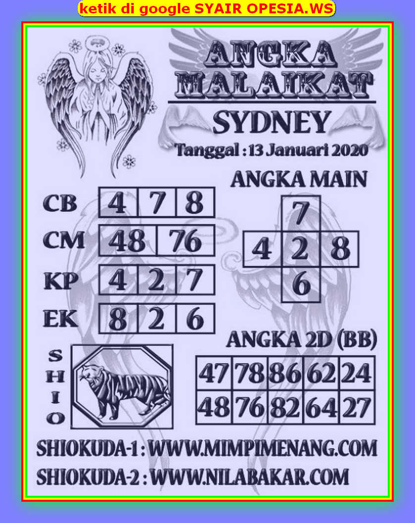 1 New Message Kode Syair Sydney 13 Januari 2020 Forum Syair Togel Hongkong Singapura Sydney