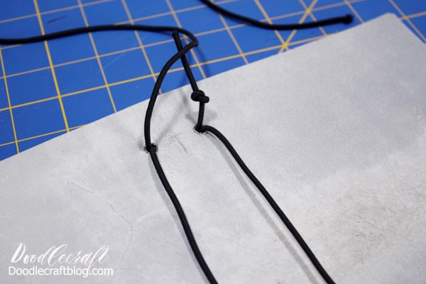 How to make a refillable leather journal with elastic cord and Cricut leather.