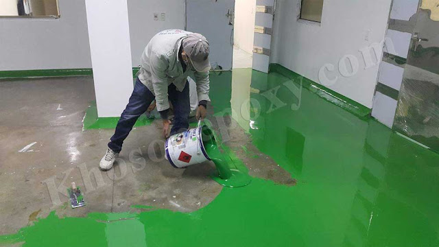 quy trình thi công sơn sàn epoxy chống trơn trượt