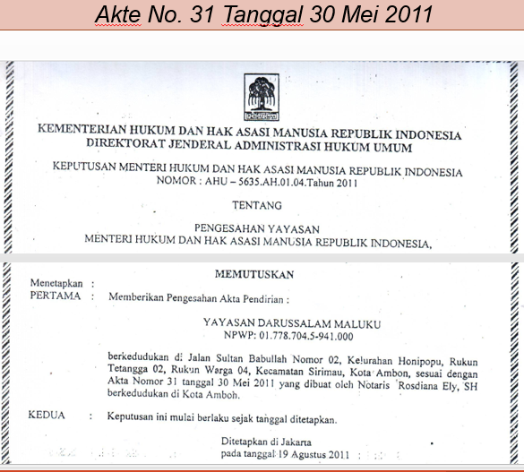 Contoh Akta Perubahan Yayasan Pigura Contoh Akta Perubahan Yayasan Pigura