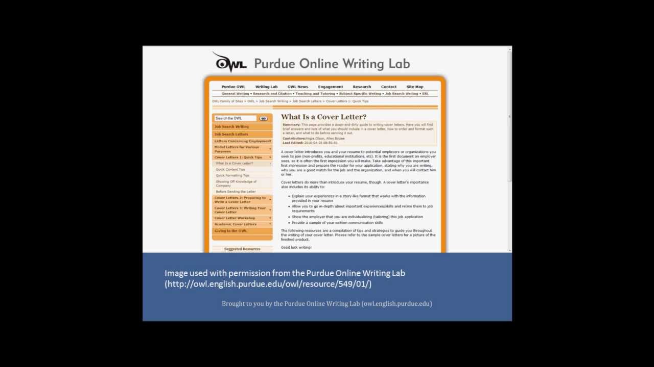 Cover Letter Examples Purdue Owl 2018 ~ Resume Letter Cover Letter Examples Purdue Owl 2018 ~ Resume Letter