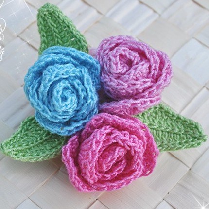 Crochet Brooch Free pattern for Kids & Adult